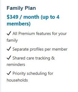 Family Plan(up to 4 members)